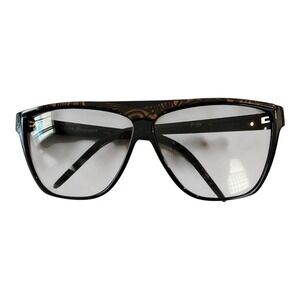 Laura Biagoitti Sunglass Frame Women's 1980s Vintage Glasses Tortoise P39
